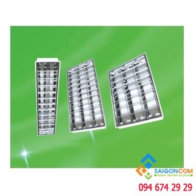 Máng đèn xương cá âm trần 3 bóng MPE- 6500k-1215x605x83mm - có bón