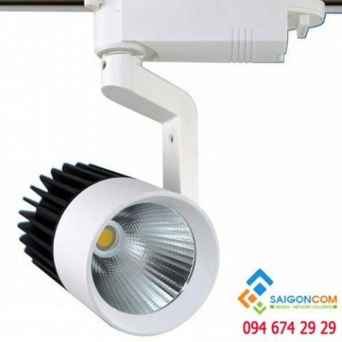 Đèn led track light 1 bóng 30W, anh sáng Trắng/ vàng