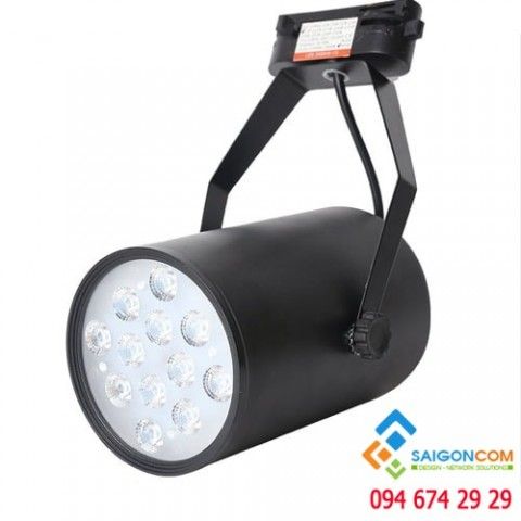 Đèn led track light 1 bóng 5W, vỏ Trăng/ đen, anh sáng Trắng/ vàng