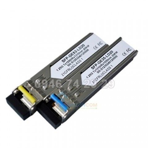 Module quang  SFP 1.25G RX 1550 Đầu SC