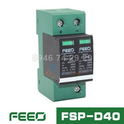 Chống sét DC FEEO 2P 600VDC | FSD-D40