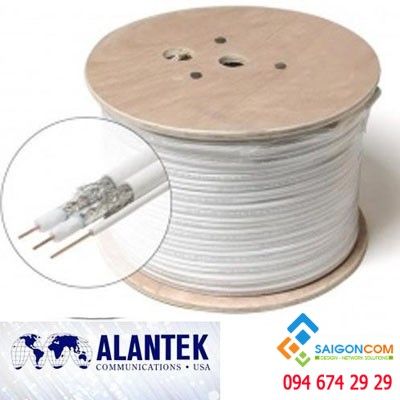 Dây cáp đồng trục Alantek  RG-11 75Ohm- 301-RG1100-SSBK-1223