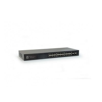 SWITCH PoE Vivotek 24 Port RJ45 +2 port Gigabit SFP