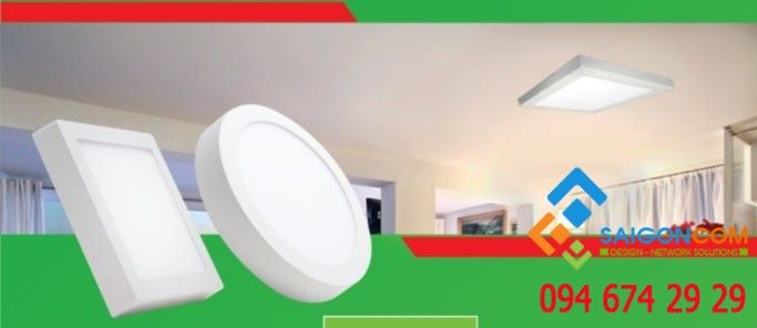 đèn led panel nổi tròn