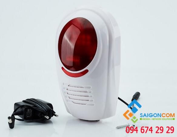 Siren không dây ngoài trời với Built-in Strobe Light