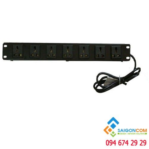 Thanh nguồn điện 7 port 15A dùng cho tủ rack