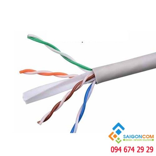 Cáp mạng BELDEN Cat6 UTP, 24 AWG, lõi đặc, 305m/cuộn, vỏ CM, không bọc giáp