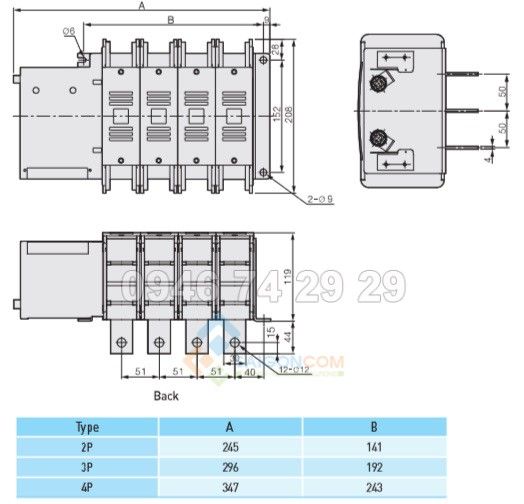 4P 64WN 400A 2