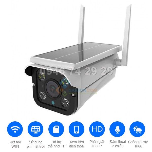 Camera năng lượng mặt trời A8-WIFI