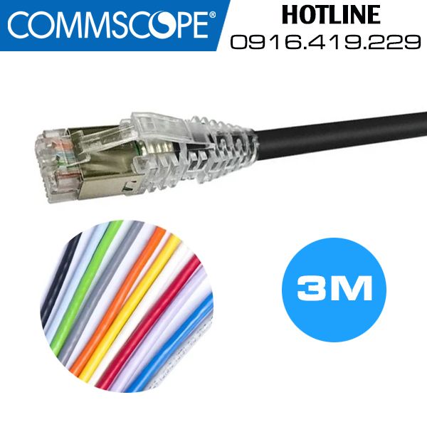 Dây Patch Cord Commscope CAT6A S/FTP 3m (NPC6ASZDB-XX003M)