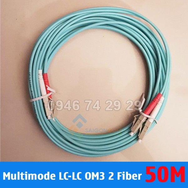 Dây nhảy quang Multimode OM3 LC-LC 2 Fiber 50m